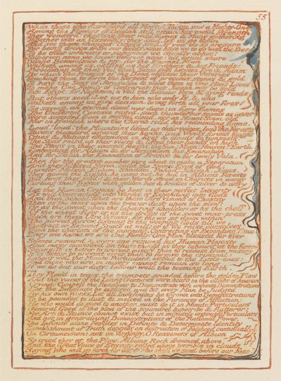 Jerusalem, plade 55, når de der ser bort fra .... af William Blake