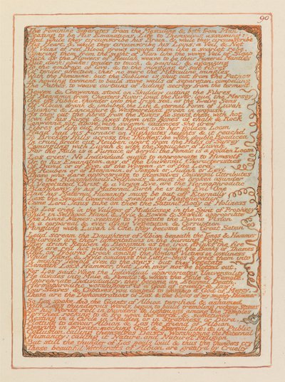 Jerusalem, Plate 90, The Feminine adskiller .... af William Blake