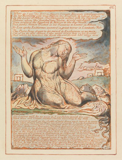 Jerusalem, plade 92, hvad kan jeg se! .... af William Blake