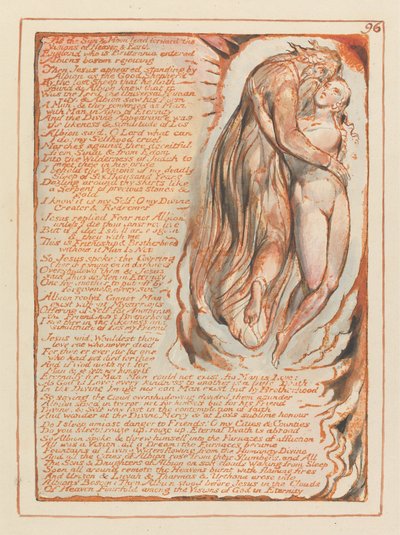 Jerusalem, plade 96, når solen og månen fører fremad .... af William Blake