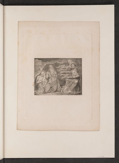 Job irettesat af sine venner, 1825. af William Blake