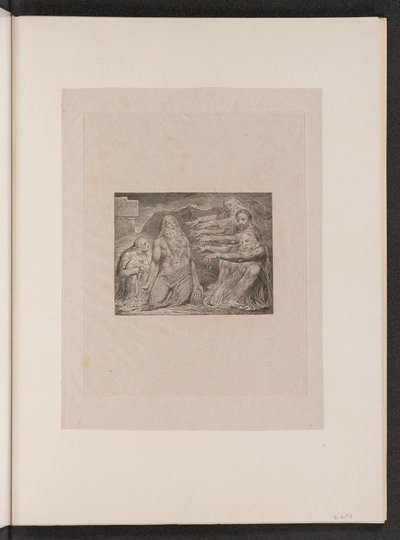 Job irettesat af sine venner, 1825. af William Blake