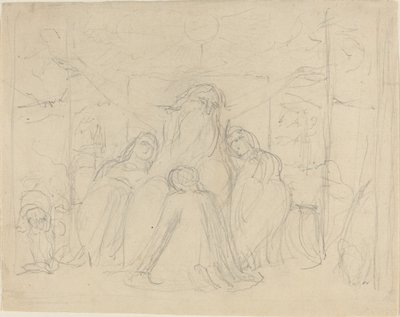 Job og hans døtre af William Blake