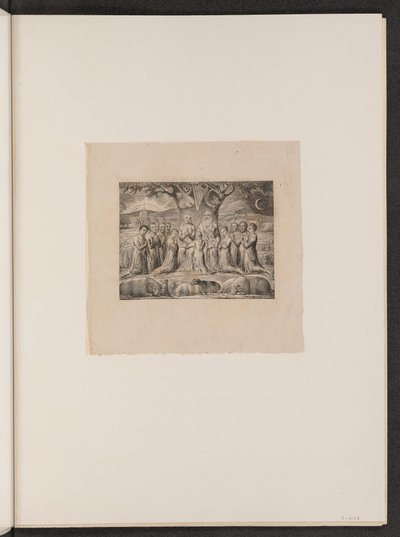 Job og hans familie af William Blake