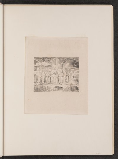 Job og hans familie, 1825. af William Blake