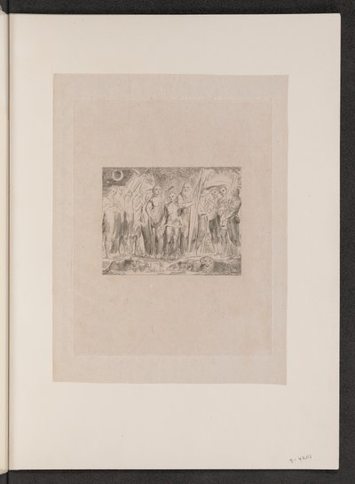 Job og hans familie genoprettet til velstand, 1825. af William Blake
