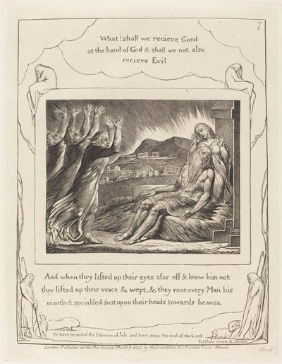 Jobs trøster, 1825. af William Blake