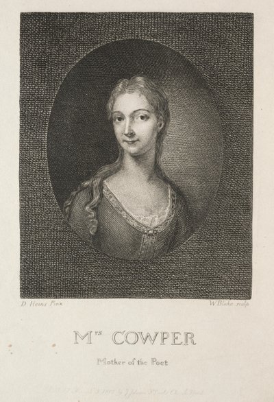 Fru Cowper, digterens mor af William Blake