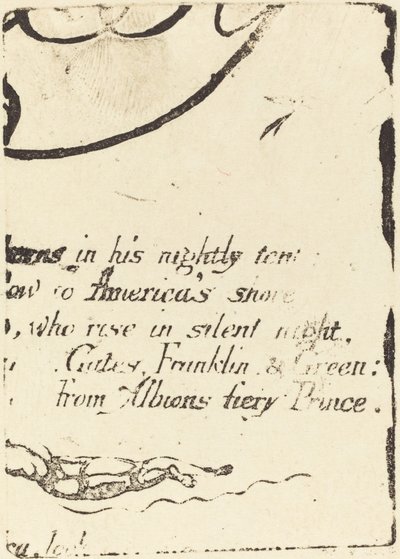 Gentryg fra fragment af annulleret plade til "A Prophecy" af William Blake