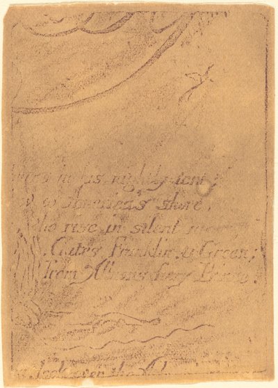 Gentryg fra fragment af annulleret plade til "A Prophecy" af William Blake