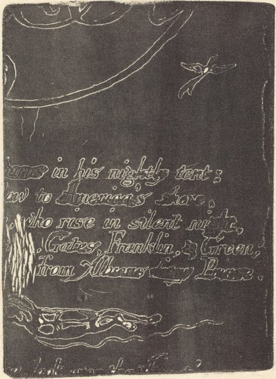 Gentryg fra fragment af annulleret plade til "A Prophecy" af William Blake