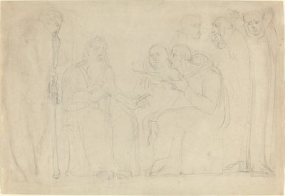 Sankt Augustin omvender kong Ethelbert af Kent af William Blake