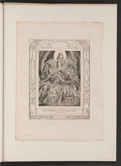 Satan foran Guds trone af William Blake