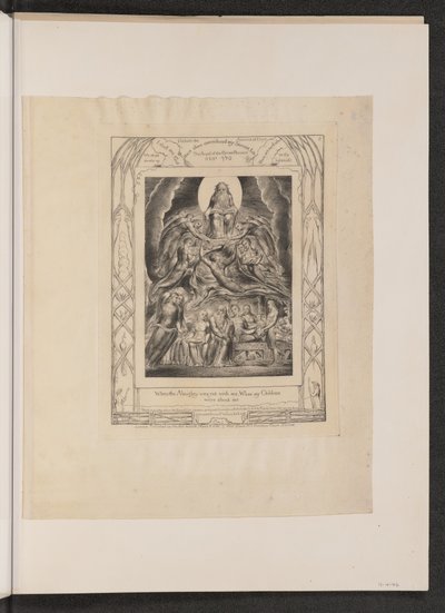 Satan foran Guds trone af William Blake