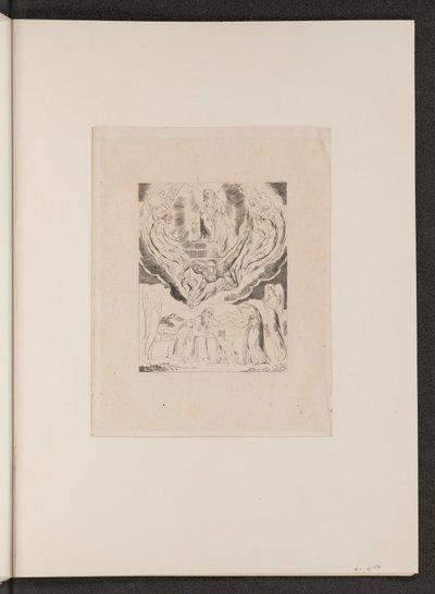 Satan går frem fra Herrens nærhed, 1825. af William Blake