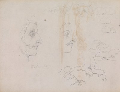 Ark fra Blake-Varley Skitsebog fra 1819, side 37 og 38 af William Blake