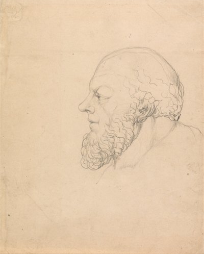 Sokrates, et visionært hoved af William Blake