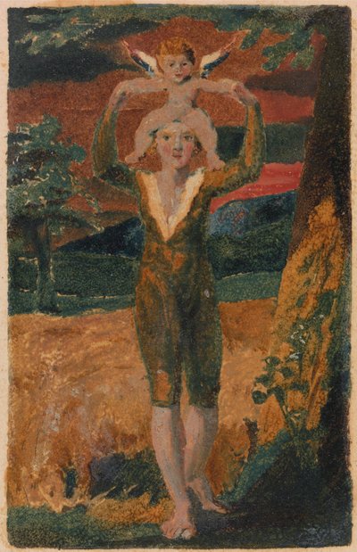 Songs of Innocence and Experience, Plade 32, Experience Frontispice (Bentley 28) af William Blake