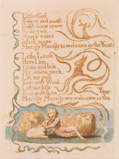 Sange om uskylden, plade 26, forår (Bentley 23) af William Blake