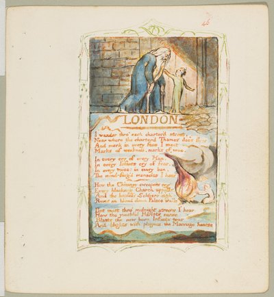 Sange om uskyld og oplevelse: London, ca. 1825. af William Blake