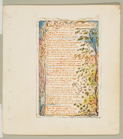 Sange om uskyld og erfaring: On Anothers Sorrow, ca. 1825. af William Blake