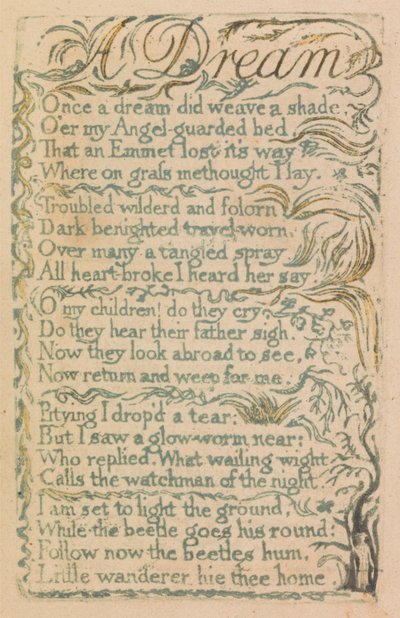 Sange om uskyld og om erfaring, plade 14, "Laughing Song" (Bentley 15) af William Blake