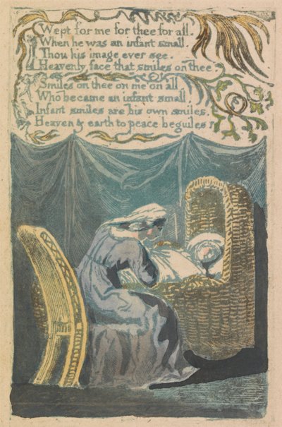 Sange om uskyld og om erfaring, plade 26, "A Cradle Song" (Bentley 16) af William Blake