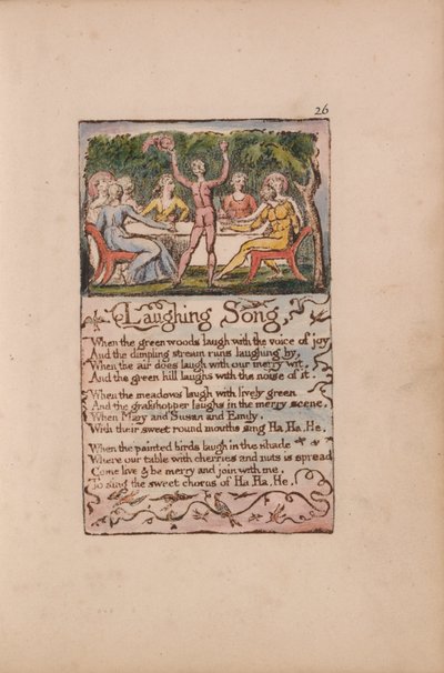 Sange om uskyld og erfaring, plade 26, grinesang (Bentley 15) af William Blake