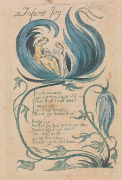 Sange om uskyld og erfaring, plade 28, spædbarnsglæde (Bentley 25) af William Blake