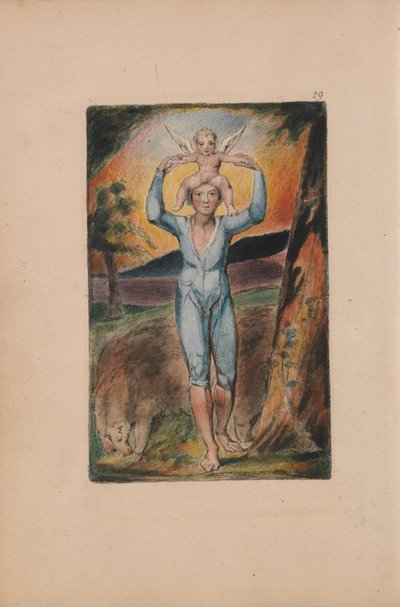Songs of Innocence and of Experience, Plate 29, Experience Frontispiece (Bentley 28) af William Blake
