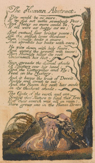 Sange om uskyld og erfaring, plade 46, The Human Abstract (Bentley 47) af William Blake