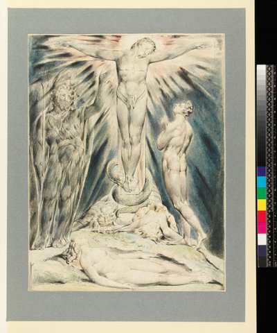 Ærkeenglen Michael forudsiger korsfæstelsen af William Blake