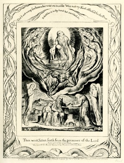 The Book of Job2:7 illustreret af William Blake af William Blake