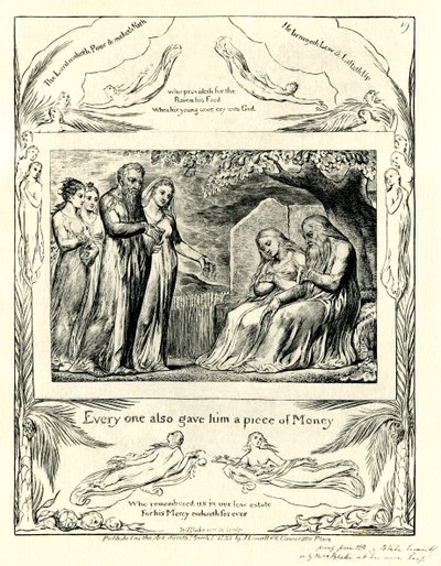 The Book of Job42:11 illustreret af william Blake af William Blake