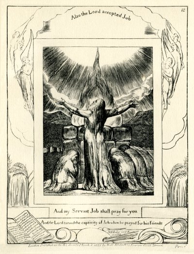 The Book of Job42:8 illustreret af william Blake af William Blake