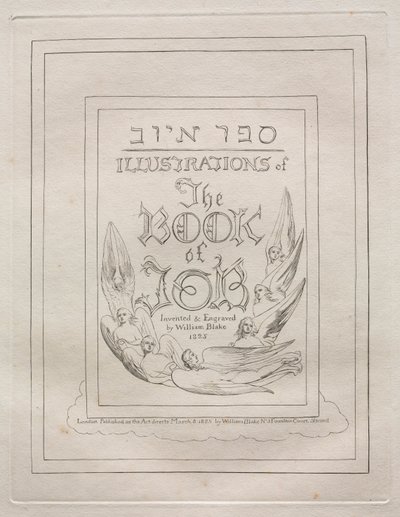Jobs Bog: Titelblad af William Blake