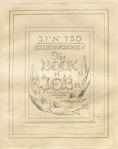 Jobs Bog: Titelblad af William Blake