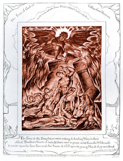 The Book of Job illustrationer af William Blake af William Blake