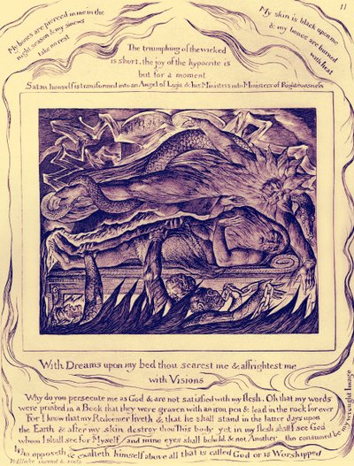 The Book of Job illustrationer af William Blake af William Blake