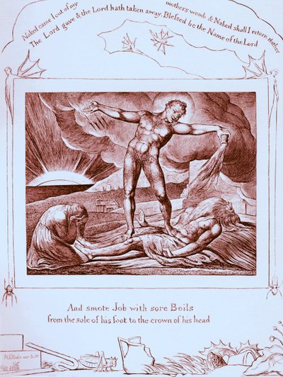 The Book of Job illustrationer af William Blake af William Blake