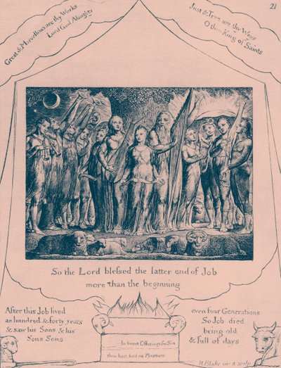 The Book of Job illustrationer af William Blake af William Blake