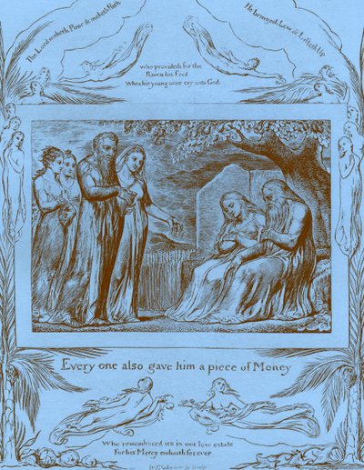 The Book of Job illustrationer af William Blake af William Blake