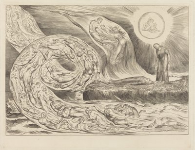 De lystnes kreds: Paolo og Francesca af William Blake