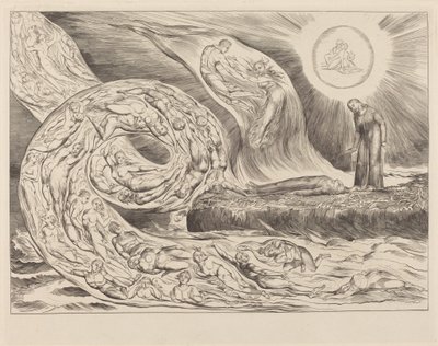 De lystnes kreds: Paolo og Francesca af William Blake