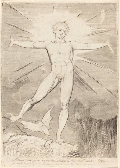 The Dance of Albion Glad Day, ca. 18031810. af William Blake
