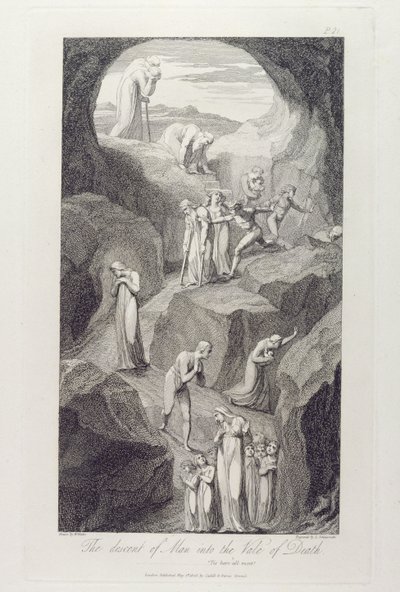 The Descent of Man into the Vale of Death, pl.8, illustration fra 