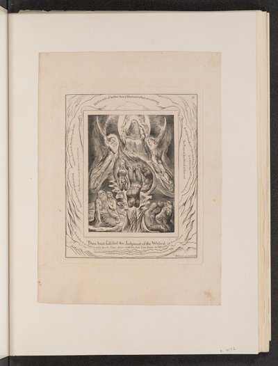 Satans fald, 1825. af William Blake