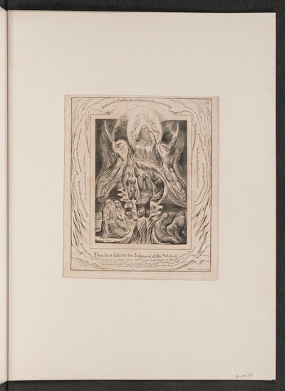 Satans fald, 1825. af William Blake