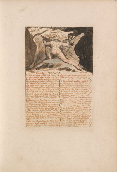 Urizens første bog, plade 13, kap. IV af William Blake