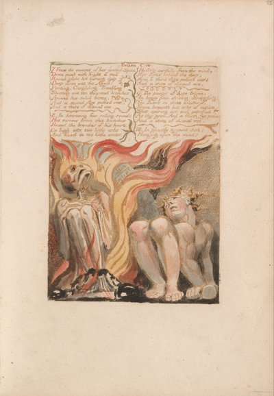 Urizens første bog, plade 14, 7. Fra hulerne i hans leddelte rygsøjle.... (Bentley 11) af William Blake